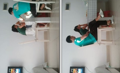 【爱情丶故事】网恋新人，38岁良家三天奔现，伸进内裤摸骚逼，转战床上，后入爆操满身大汗