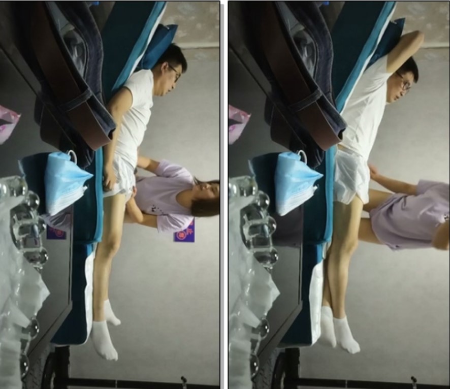 《城中村养生馆》偷拍老板娘勾引按摩客人做特殊性服务下午两个客人