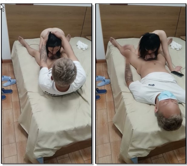 大奶肥臀女技师，活好不粘人，深喉口交大鸡巴奶子乱蹭搞的大哥神魂颠倒，激情上位后入爆草奶子乱飞射屁股上