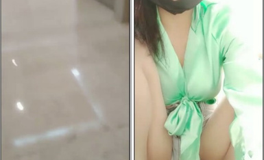 氣質小姐姐商場廁所露出,開檔肉絲勾引停車場保安大哥摸B,大哥激動的摸不舍得松手.