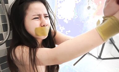 【絕對凌辱 全裸四點】放學後 馬尾運動服女孩KIKI最大性危機 手被黏綁被迫掰穴強操啪啪 全裸無遮