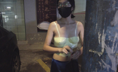 廣州白雲區 模特@小K彩繪街頭露出 (1)