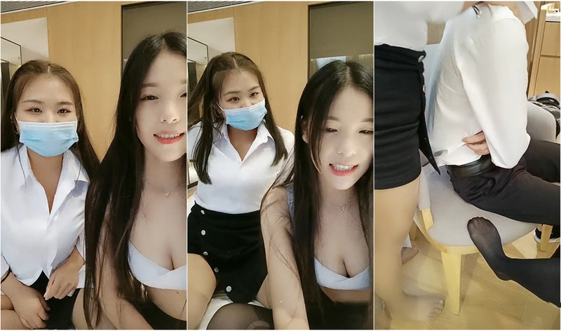 故意約同事賓館談工作,男的心照不宣來赴約,沒想到妹子來月經,只能艹豐滿閨蜜,大呼上當