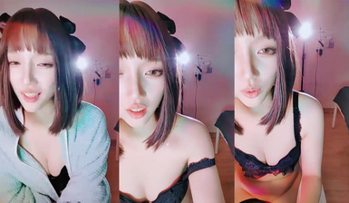 短發可愛網紅臉女神 丁克夫 (1)