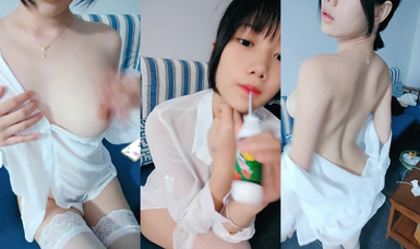 19歲的美胸學生，10小時，湖南小仙女【甜甜真可愛】為了學費生活費下海，奶子真大，又白又軟擼管必備！ (1)