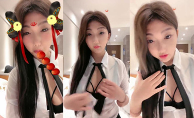 卧槽~千人斬~萬人直播間下海~【大二學生呀】自慰了~好爽 (1)