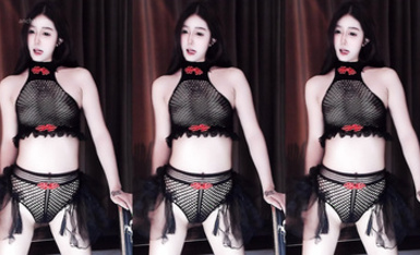 顏值女神 欣彤 定製透視漁網