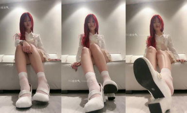 栗子 lo鞋冰絲短襪綠帽羞辱