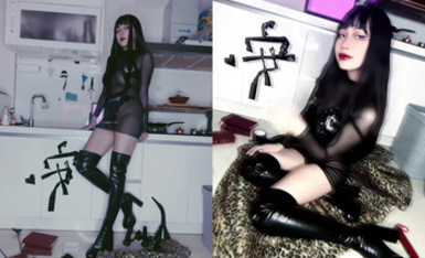 安女王-特地換上一套女王裝束3分鍾