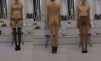 服裝店模特的全裸賣家秀