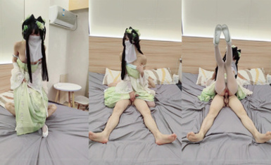 淫慾反差美少女【軟軟兔】白絲夢蝶漢服啪啪 純欲風乖乖女 到床上本性就暴露了 真的特別反差 高潮到胡言亂語騷話連連