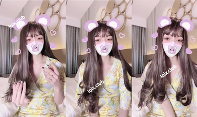 米娜學姐(小酒醬) 黃色碎花長裙 (1)