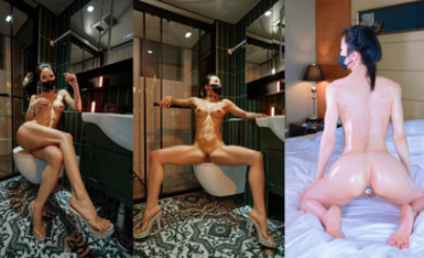 24萬粉極品魔鬼身材擼鐵健身女神【赫拉】最後一期，裸體健身紫薇高潮嘶吼，力量感表層下是反差的騷浪感更能挑起征服的慾望 合集（2）