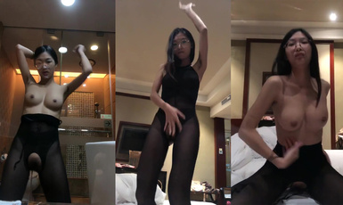 反差眼鏡婊【跳跳蛇 】魔鬼身材，激情裸舞，看了就想擼管 (8)