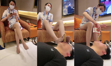 空姐S女王調教【素人開發】稀缺重度變態調教女王 粗口淫語調教戀足男 原味絲襪新的體驗 狗只能越來越賤 對主要求無條件服從