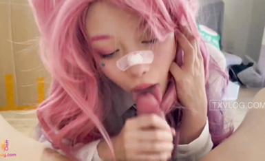 高顏值反差福利姬@創可貼貼 尺度作品合集 (19)