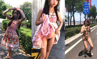 福利姬 漿果兒-大街上露出 全裸宅舞