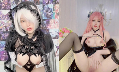 【2025新檔】泰國高顏值反差Coser小母狗「Rikachan」OF大尺度私拍 極品白虎粉嫩美鮑阿黑顏敏感體質易潮吹 (5)